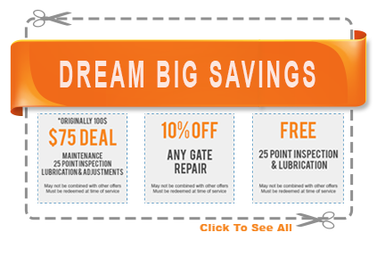 Dream Special Coupons Toluca Lake Gate Repair